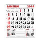 Calendário de Parede 27x35cm UV Total Frente 100 unidades